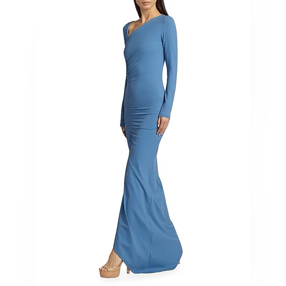 Susana Monaco Long Sleeve Blue Dress
